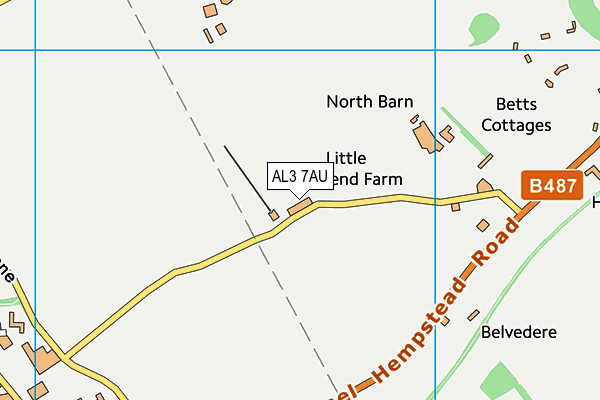 AL3 7AU map - OS VectorMap District (Ordnance Survey) AL3 7AU map - OS VectorMap District (Ordnance Survey)