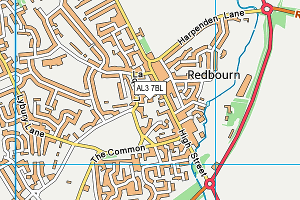 AL3 7BL map - OS VectorMap District (Ordnance Survey) AL3 7BL map - OS VectorMap District (Ordnance Survey)