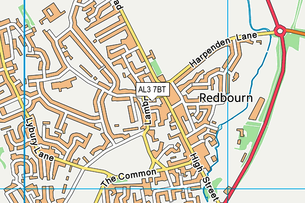 AL3 7BT map - OS VectorMap District (Ordnance Survey) AL3 7BT map - OS VectorMap District (Ordnance Survey)