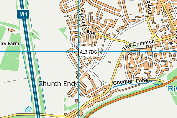 AL3 7DG map - OS VectorMap District (Ordnance Survey) AL3 7DG map - OS VectorMap District (Ordnance Survey)