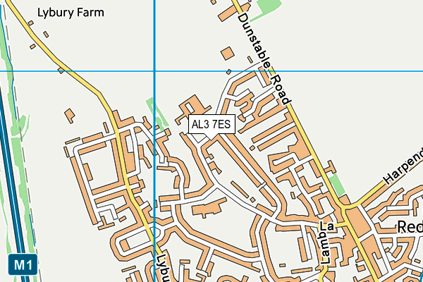 AL3 7ES map - OS VectorMap District (Ordnance Survey) AL3 7ES map - OS VectorMap District (Ordnance Survey)