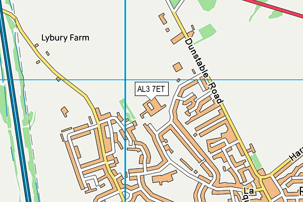 AL3 7ET map - OS VectorMap District (Ordnance Survey) AL3 7ET map - OS VectorMap District (Ordnance Survey)