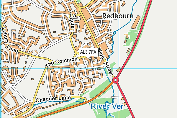 AL3 7FA map - OS VectorMap District (Ordnance Survey) AL3 7FA map - OS VectorMap District (Ordnance Survey)