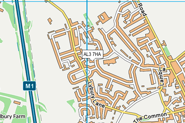 AL3 7HA map - OS VectorMap District (Ordnance Survey) AL3 7HA map - OS VectorMap District (Ordnance Survey)