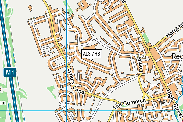 AL3 7HB map - OS VectorMap District (Ordnance Survey) AL3 7HB map - OS VectorMap District (Ordnance Survey)