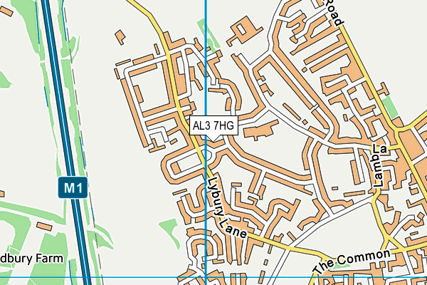 AL3 7HG map - OS VectorMap District (Ordnance Survey) AL3 7HG map - OS VectorMap District (Ordnance Survey)