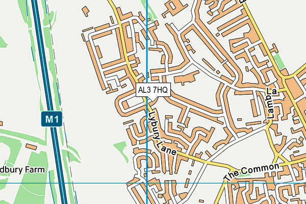 AL3 7HQ map - OS VectorMap District (Ordnance Survey) AL3 7HQ map - OS VectorMap District (Ordnance Survey)
