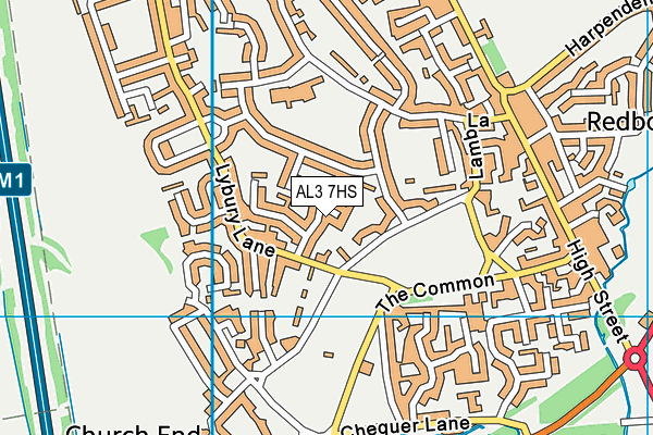 AL3 7HS map - OS VectorMap District (Ordnance Survey) AL3 7HS map - OS VectorMap District (Ordnance Survey)
