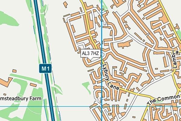 AL3 7HZ map - OS VectorMap District (Ordnance Survey) AL3 7HZ map - OS VectorMap District (Ordnance Survey)