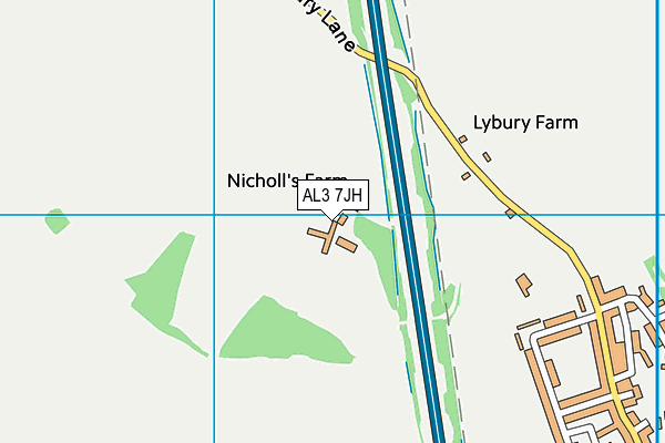 AL3 7JH map - OS VectorMap District (Ordnance Survey) AL3 7JH map - OS VectorMap District (Ordnance Survey)