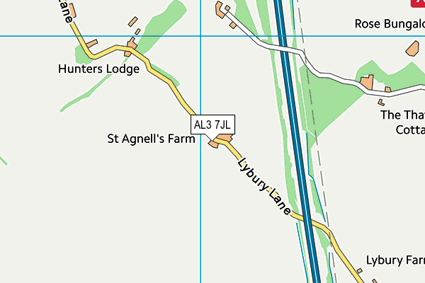 AL3 7JL map - OS VectorMap District (Ordnance Survey) AL3 7JL map - OS VectorMap District (Ordnance Survey)