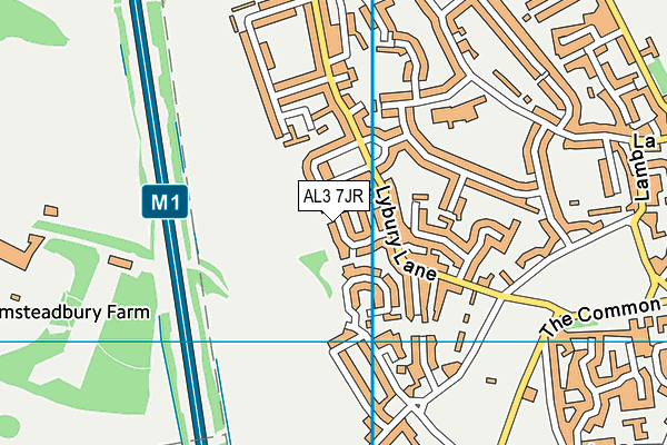 AL3 7JR map - OS VectorMap District (Ordnance Survey) AL3 7JR map - OS VectorMap District (Ordnance Survey)