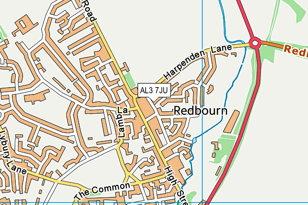 AL3 7JU map - OS VectorMap District (Ordnance Survey) AL3 7JU map - OS VectorMap District (Ordnance Survey)
