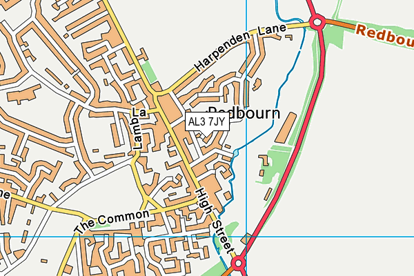 AL3 7JY map - OS VectorMap District (Ordnance Survey) AL3 7JY map - OS VectorMap District (Ordnance Survey)