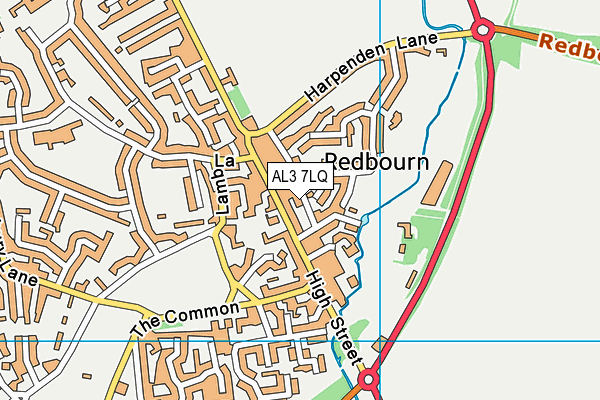 AL3 7LQ map - OS VectorMap District (Ordnance Survey) AL3 7LQ map - OS VectorMap District (Ordnance Survey)