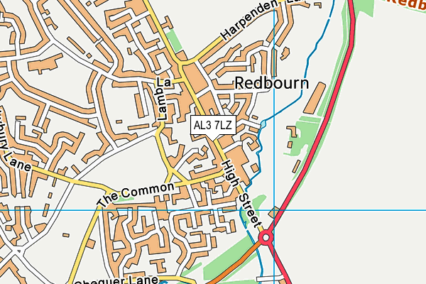 AL3 7LZ map - OS VectorMap District (Ordnance Survey) AL3 7LZ map - OS VectorMap District (Ordnance Survey)