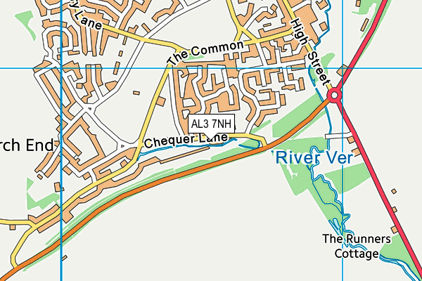 AL3 7NH map - OS VectorMap District (Ordnance Survey) AL3 7NH map - OS VectorMap District (Ordnance Survey)