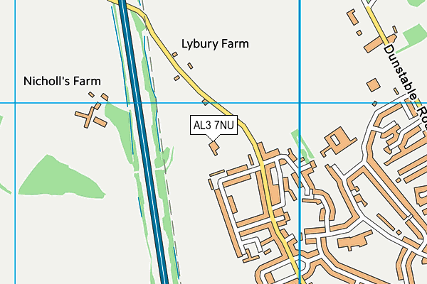 AL3 7NU map - OS VectorMap District (Ordnance Survey) AL3 7NU map - OS VectorMap District (Ordnance Survey)