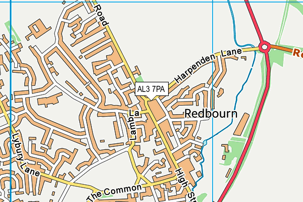 AL3 7PA map - OS VectorMap District (Ordnance Survey) AL3 7PA map - OS VectorMap District (Ordnance Survey)
