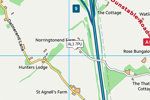 AL3 7PU map - OS VectorMap District (Ordnance Survey) AL3 7PU map - OS VectorMap District (Ordnance Survey)