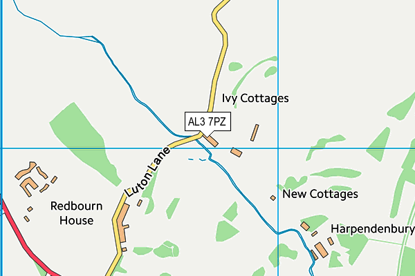 AL3 7PZ map - OS VectorMap District (Ordnance Survey) AL3 7PZ map - OS VectorMap District (Ordnance Survey)