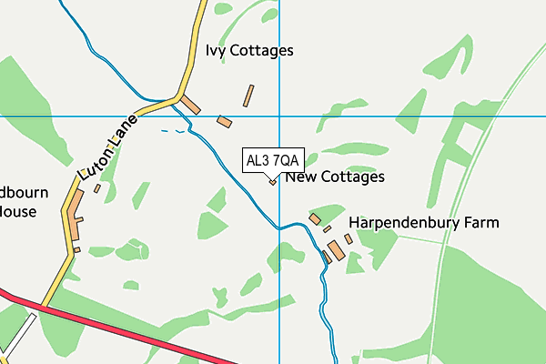 AL3 7QA map - OS VectorMap District (Ordnance Survey) AL3 7QA map - OS VectorMap District (Ordnance Survey)