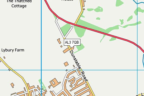 AL3 7QB map - OS VectorMap District (Ordnance Survey) AL3 7QB map - OS VectorMap District (Ordnance Survey)