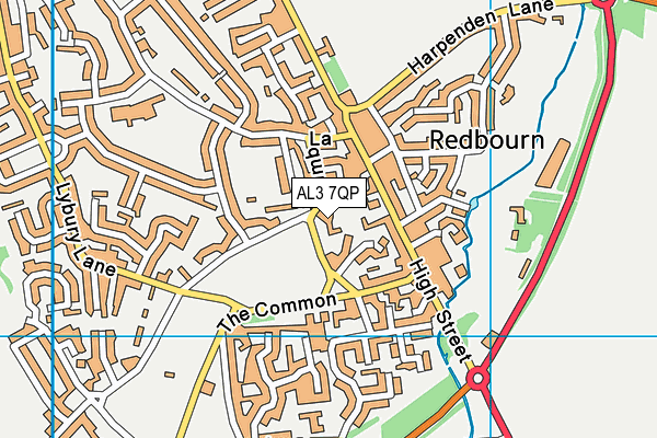 AL3 7QP map - OS VectorMap District (Ordnance Survey) AL3 7QP map - OS VectorMap District (Ordnance Survey)