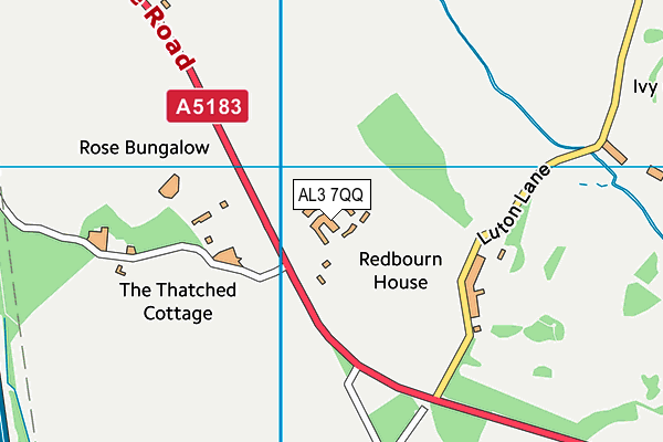 AL3 7QQ map - OS VectorMap District (Ordnance Survey)