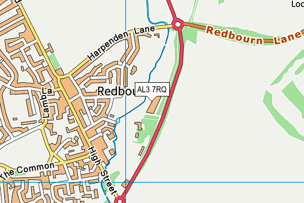 AL3 7RQ map - OS VectorMap District (Ordnance Survey) AL3 7RQ map - OS VectorMap District (Ordnance Survey)