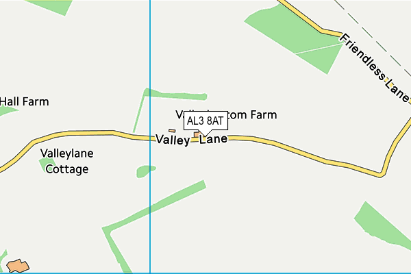 AL3 8AT map - OS VectorMap District (Ordnance Survey)
