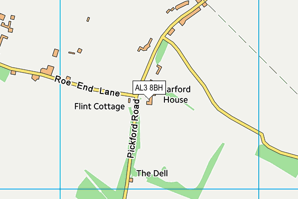 AL3 8BH map - OS VectorMap District (Ordnance Survey) AL3 8BH map - OS VectorMap District (Ordnance Survey)