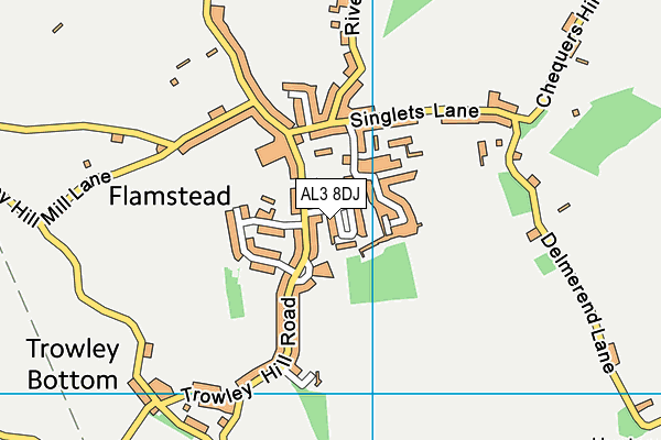 AL3 8DJ map - OS VectorMap District (Ordnance Survey) AL3 8DJ map - OS VectorMap District (Ordnance Survey)