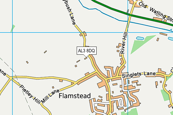 AL3 8DQ map - OS VectorMap District (Ordnance Survey) AL3 8DQ map - OS VectorMap District (Ordnance Survey)