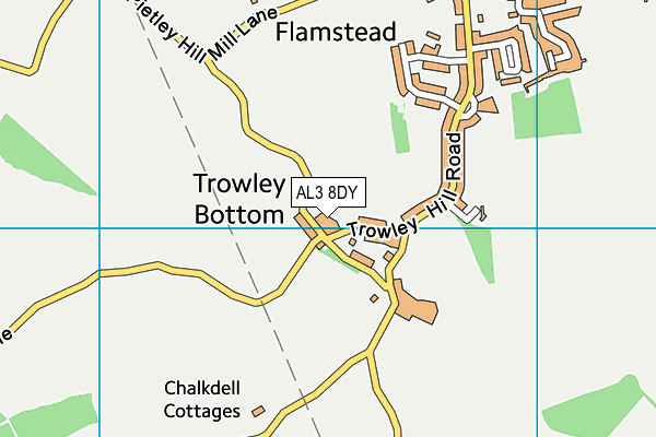 AL3 8DY map - OS VectorMap District (Ordnance Survey)