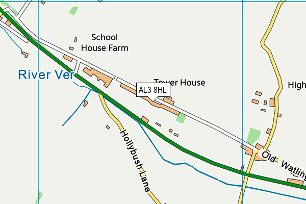 AL3 8HL map - OS VectorMap District (Ordnance Survey)