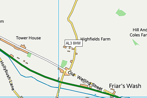 AL3 8HW map - OS VectorMap District (Ordnance Survey) AL3 8HW map - OS VectorMap District (Ordnance Survey)