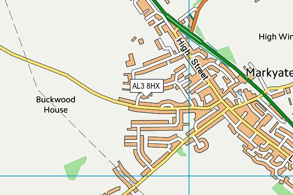 AL3 8HX map - OS VectorMap District (Ordnance Survey) AL3 8HX map - OS VectorMap District (Ordnance Survey)