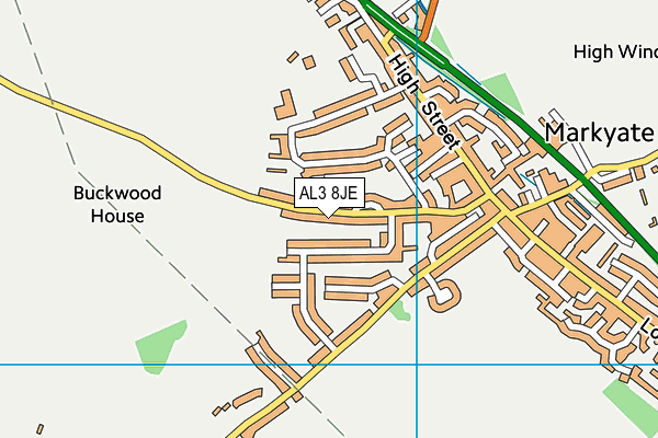 AL3 8JE map - OS VectorMap District (Ordnance Survey) AL3 8JE map - OS VectorMap District (Ordnance Survey)