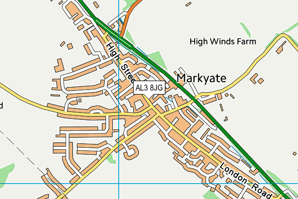 AL3 8JG map - OS VectorMap District (Ordnance Survey) AL3 8JG map - OS VectorMap District (Ordnance Survey)