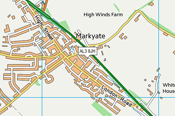 AL3 8JH map - OS VectorMap District (Ordnance Survey) AL3 8JH map - OS VectorMap District (Ordnance Survey)
