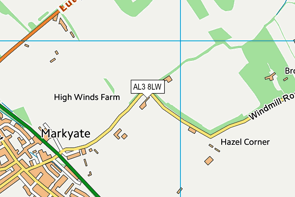 AL3 8LW map - OS VectorMap District (Ordnance Survey) AL3 8LW map - OS VectorMap District (Ordnance Survey)