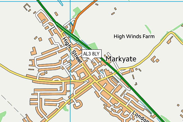 AL3 8LY map - OS VectorMap District (Ordnance Survey) AL3 8LY map - OS VectorMap District (Ordnance Survey)