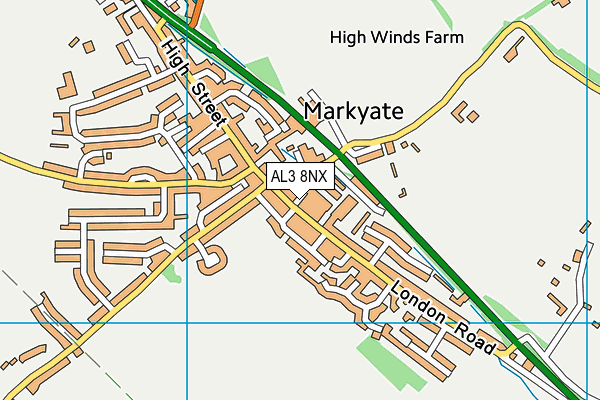AL3 8NX map - OS VectorMap District (Ordnance Survey) AL3 8NX map - OS VectorMap District (Ordnance Survey)