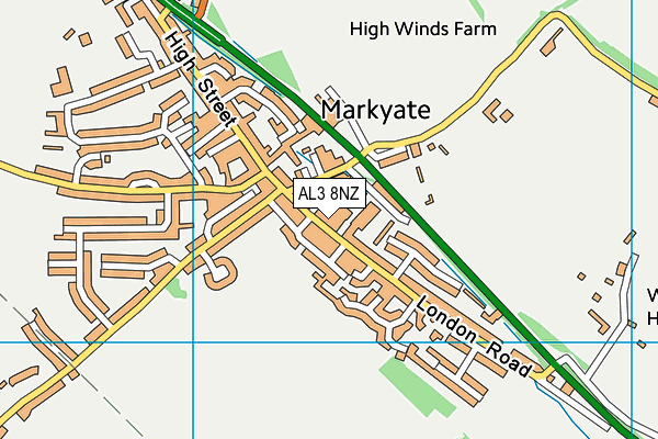 AL3 8NZ map - OS VectorMap District (Ordnance Survey) AL3 8NZ map - OS VectorMap District (Ordnance Survey)