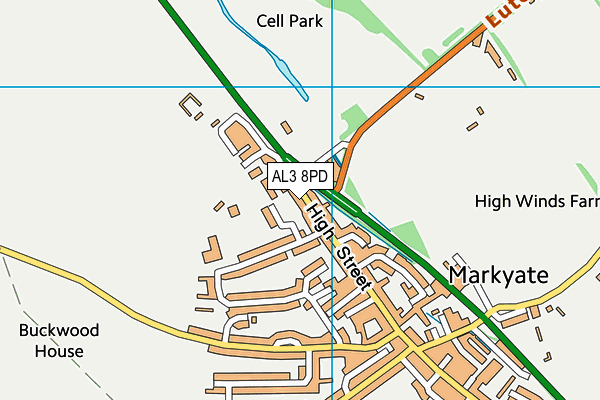 AL3 8PD map - OS VectorMap District (Ordnance Survey) AL3 8PD map - OS VectorMap District (Ordnance Survey)