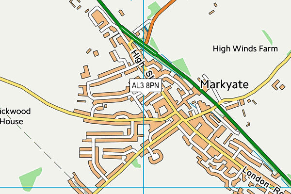AL3 8PN map - OS VectorMap District (Ordnance Survey) AL3 8PN map - OS VectorMap District (Ordnance Survey)