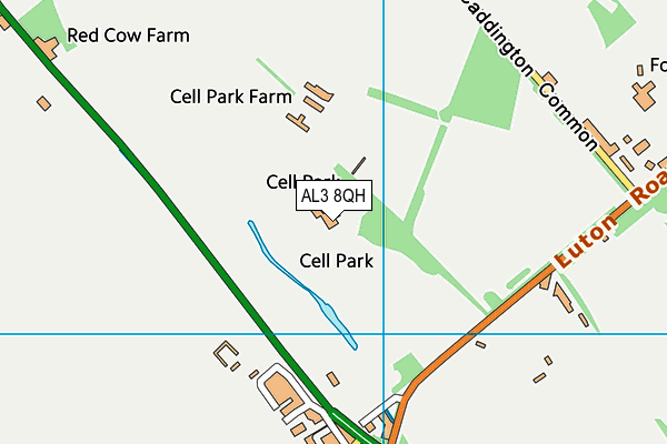 AL3 8QH map - OS VectorMap District (Ordnance Survey) AL3 8QH map - OS VectorMap District (Ordnance Survey)