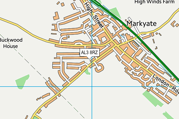 AL3 8RZ map - OS VectorMap District (Ordnance Survey) AL3 8RZ map - OS VectorMap District (Ordnance Survey)
