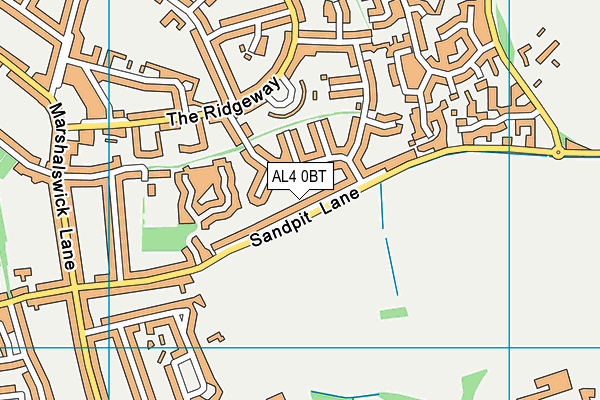 AL4 0BT map - OS VectorMap District (Ordnance Survey) AL4 0BT map - OS VectorMap District (Ordnance Survey)